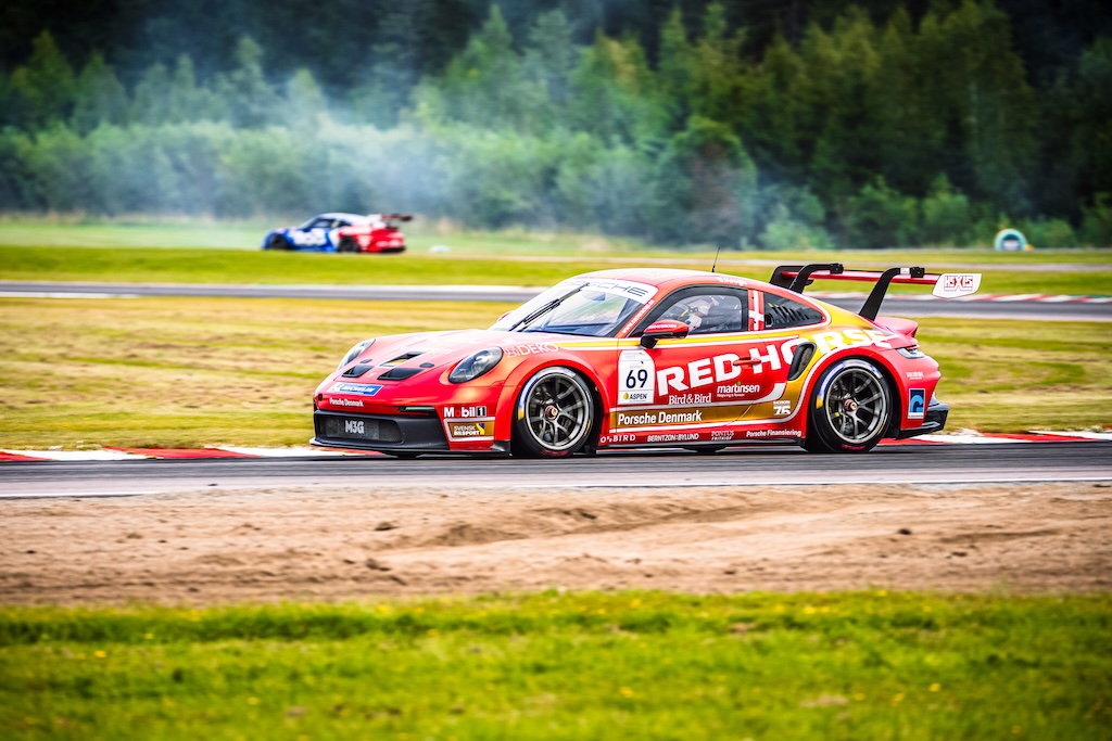 Gustav Krogh tilbage på Carrera Cup-podiet i Sverige.
(Foto: Porsche Carrera Cup Scandinavia)